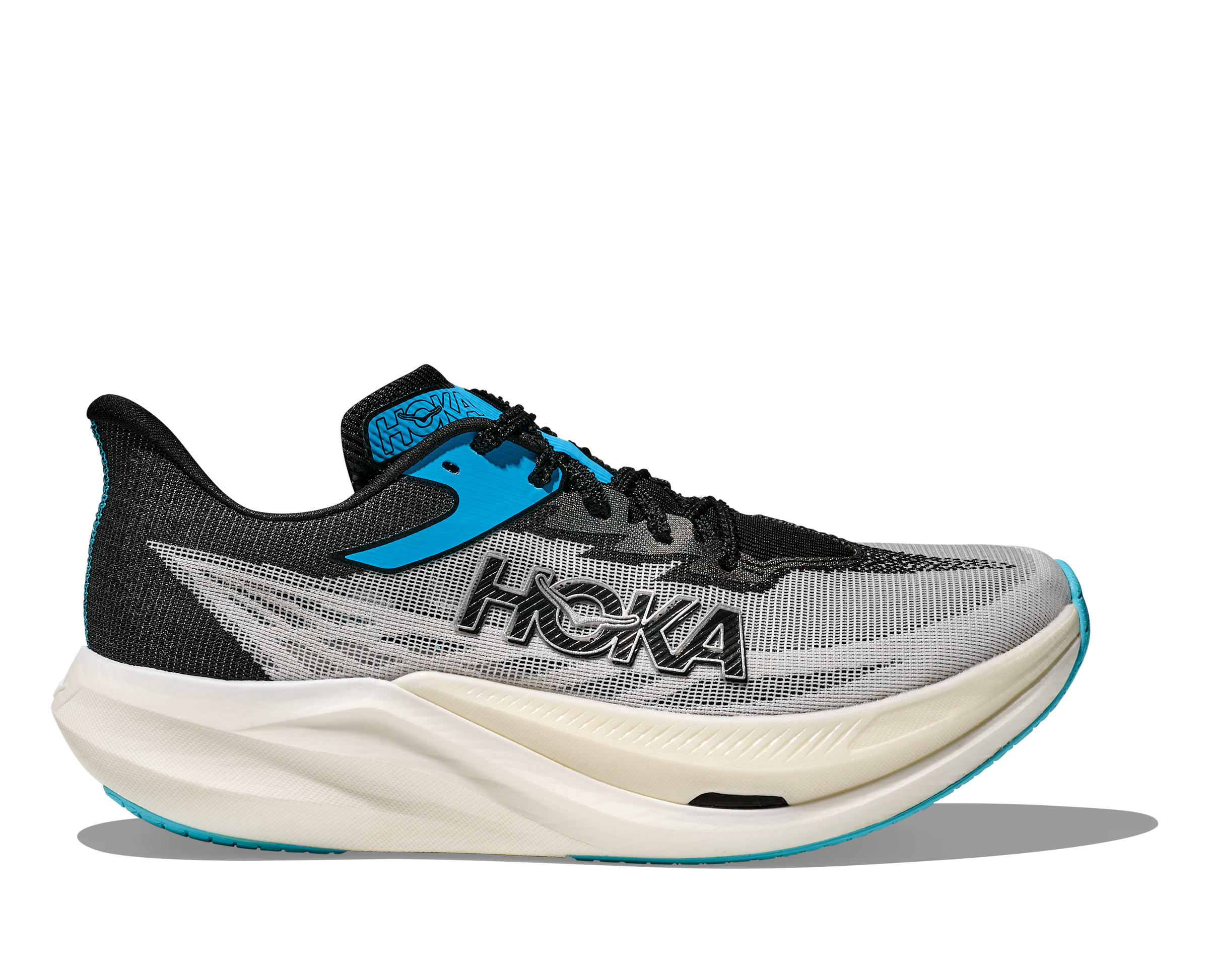Hoka Rocket X 3, Laufschuh, unisex, White/Black