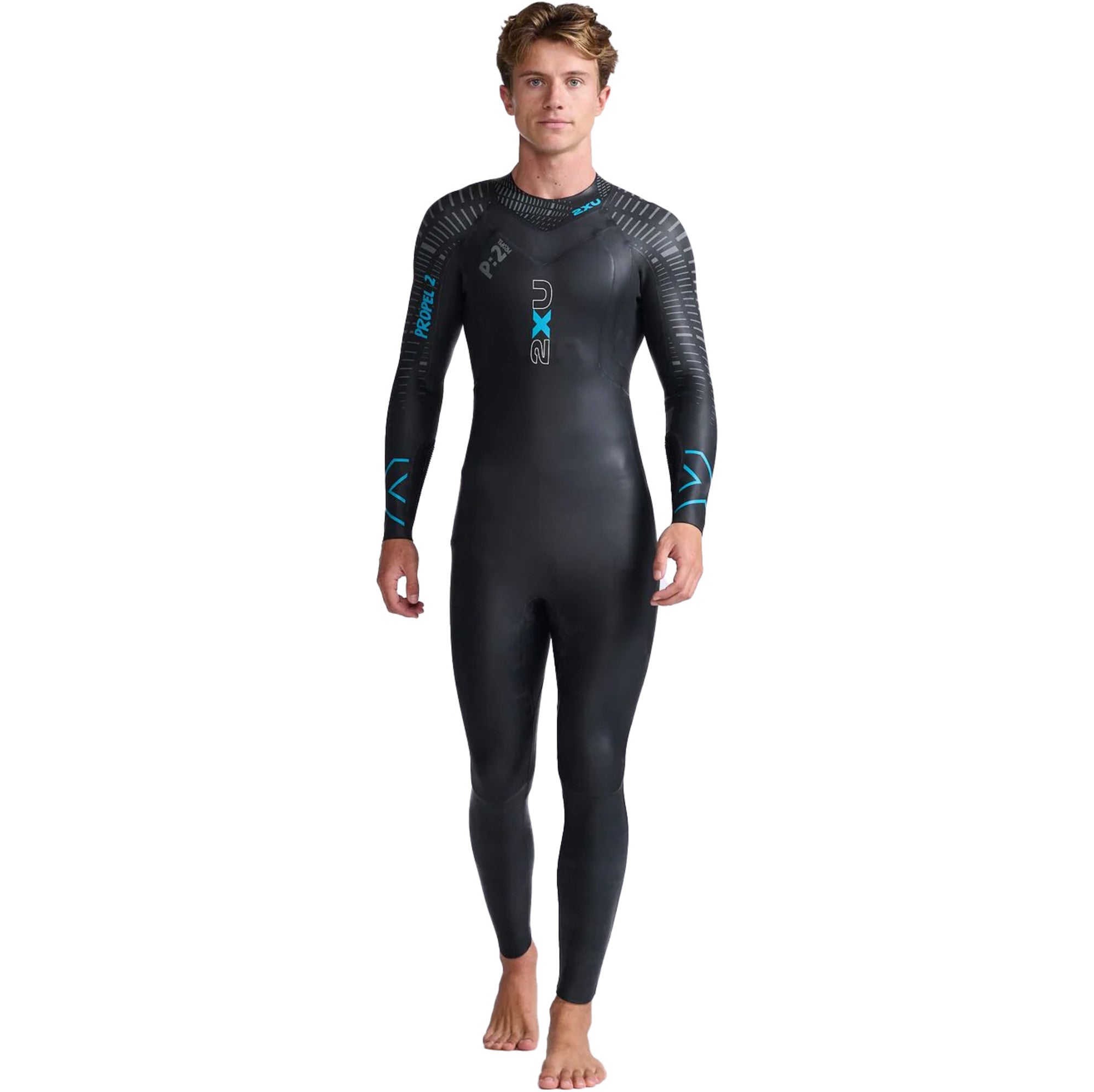 2XU P:2 Propel, Neoprenanzug, Herren, schwarz/aloha, 2025