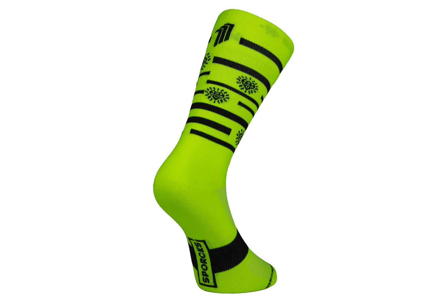 Sporcks Elite Performance Bike Socks, neongelb/schwarz