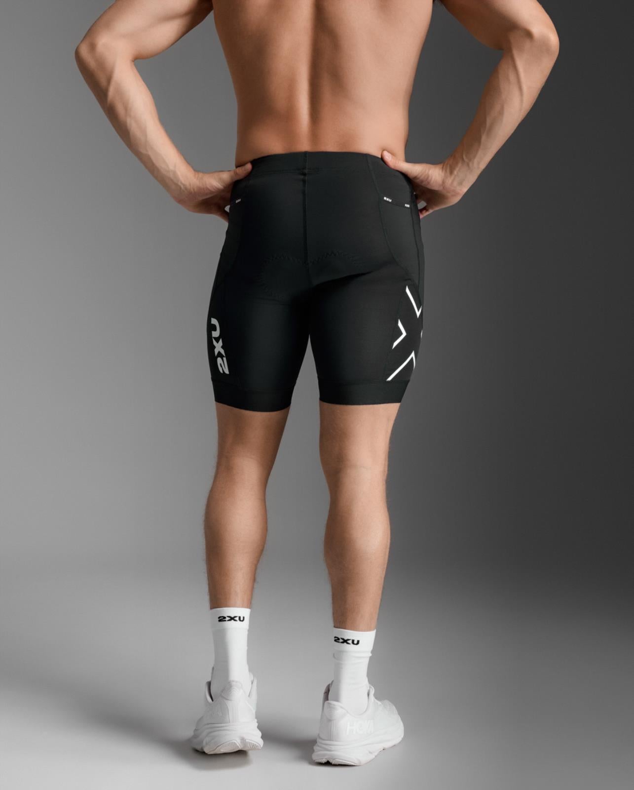 2XU Core Tri 8 inch Short, Herren, Black/White