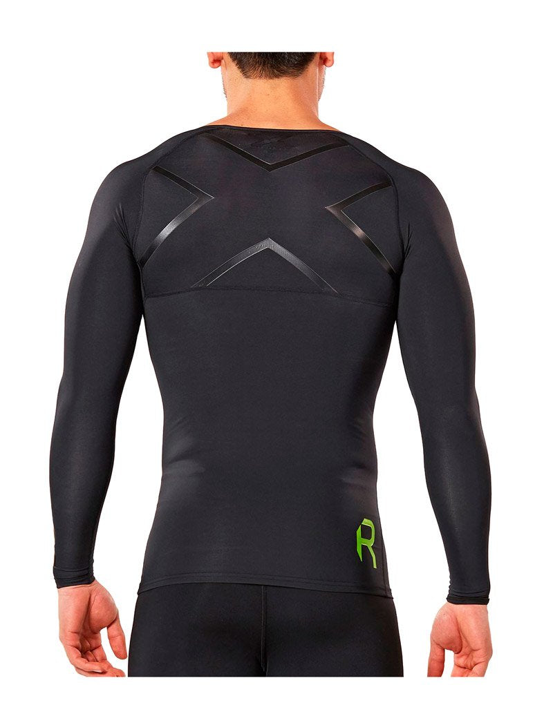 2XU Refresh Recovery Compression Top, Herren, Black/Nero