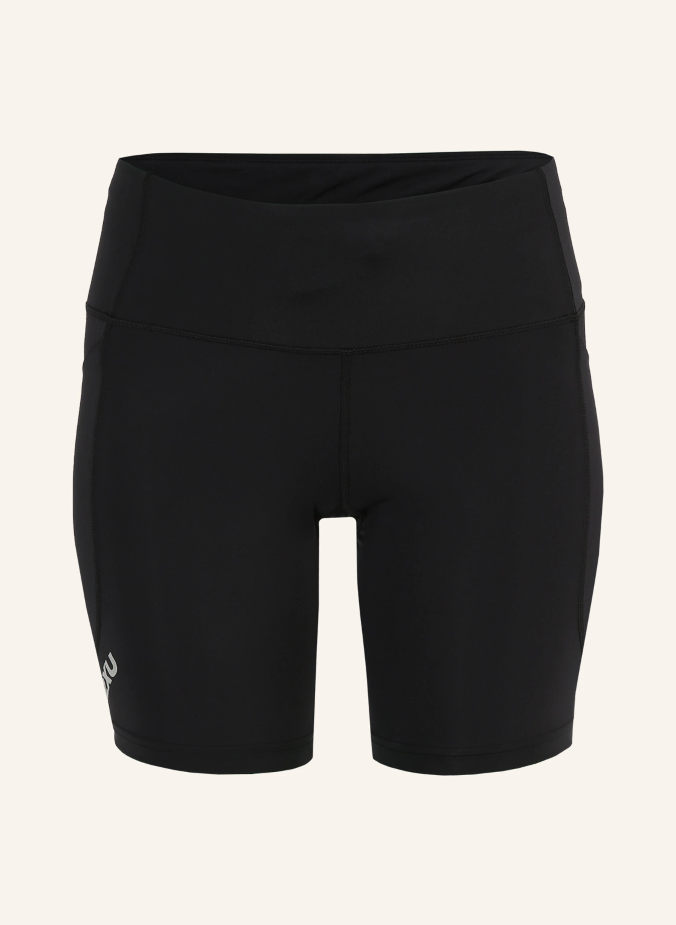 2XU Aero Mid Rise Comp 6 Inch Short, Damen, schwarz