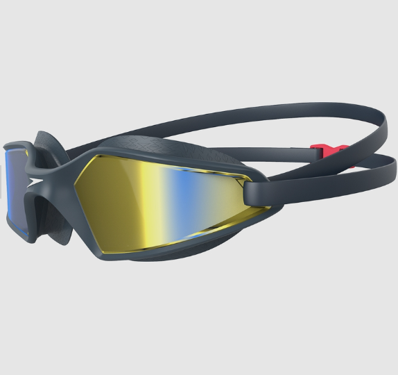 Speedo Hydropulse Mirror, Schwimmbrille, Navy/Blue