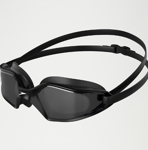 Speedo Hydropulse, Schwimmbrille, Black/Grey