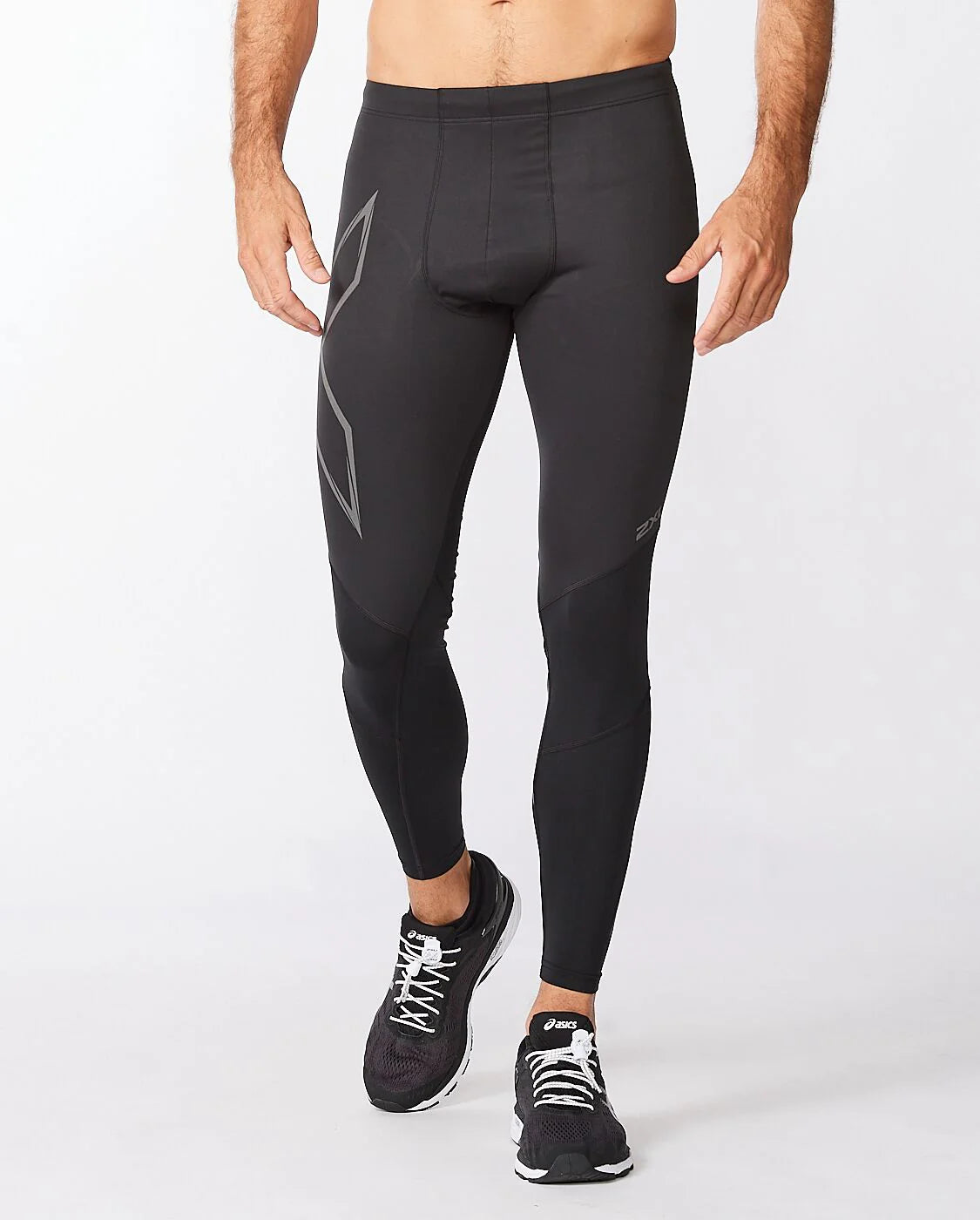 2XU Ignition Shield Compression Tights, Herren, Black/Black Reflective