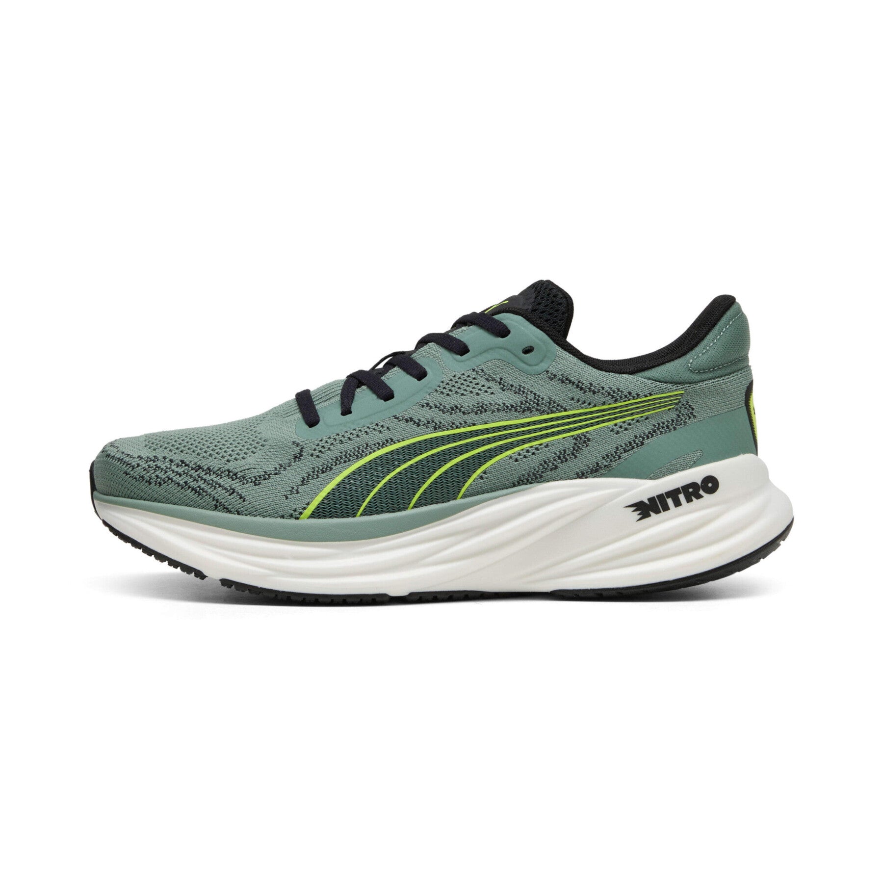 Puma Magnify NITRO 2, Laufschuhe, Herren, Green Moon/Yellow Alert