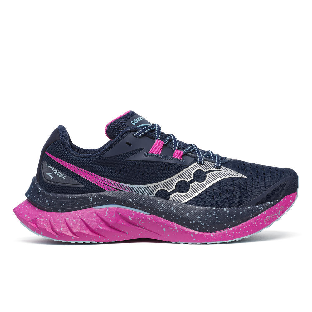 Saucony Endorphin Speed 4, Laufschuhe, Damen, Navy/Fuchsia