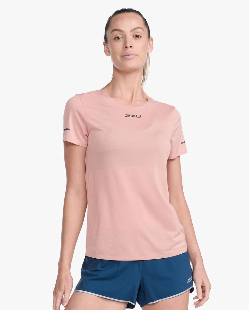 2XU Light Speed Tech Tee, T-Shirt, Damen, Bloom/Black Reflective