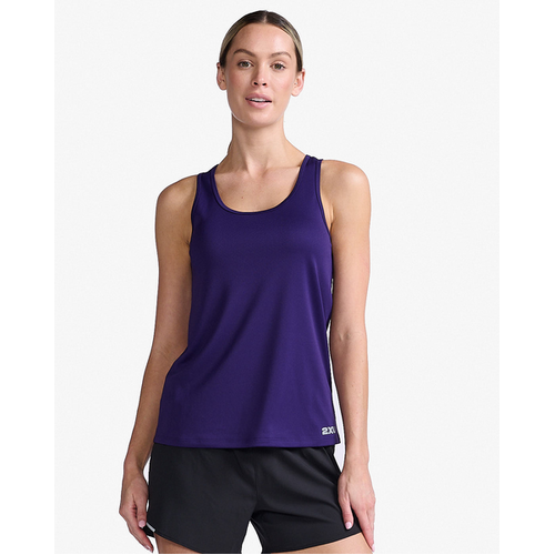 2XU Aero Singlet, Damen, Violett/Silver Reflective
