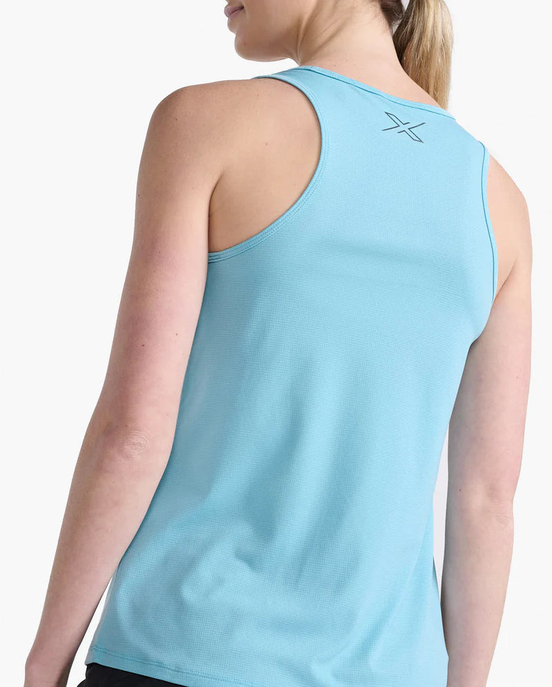 2XU Aero Singlet, Damen, Bluejay/Black Reflective