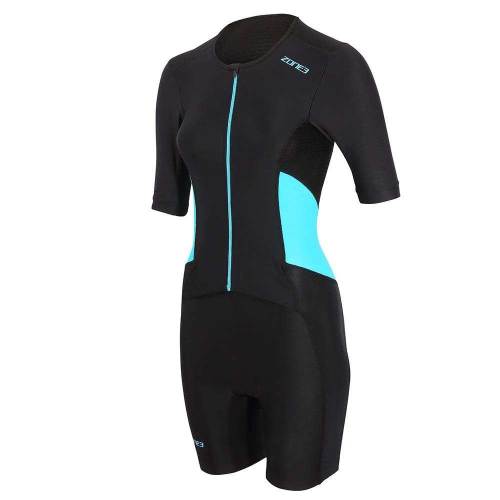 Zone3 Activate Short Sleeve Full Zip Trisuit Kurzarm Damen