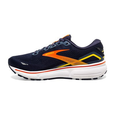 Brooks Ghost 15, Herren, Peacoat/Red/Yellow