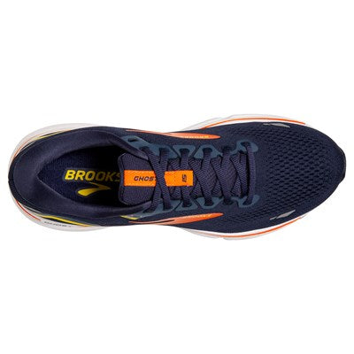 Brooks Ghost 15, Herren, Peacoat/Red/Yellow