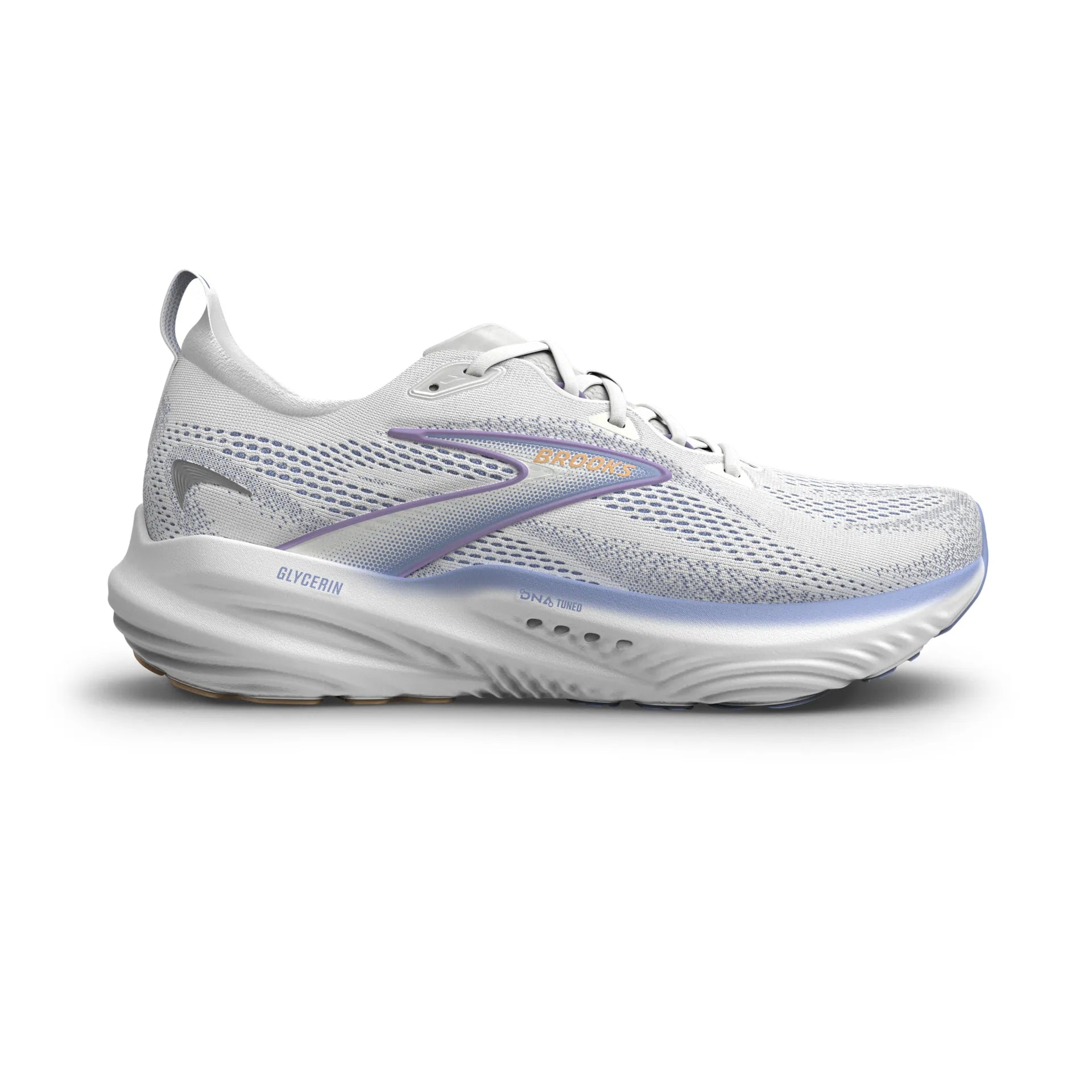 Brooks Glycerin 22, Laufschuh, Damen, White/blue Heron/Apricot