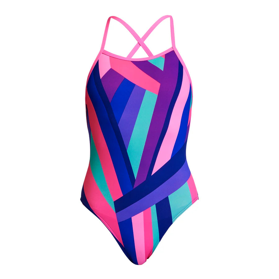 Way Funky Funkita, Strapped In One Piece Berry Beam, Badeanzug, Kinder
