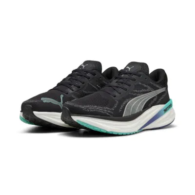 Puma Magnify NITRO 2, Laufschuhe, Herren, Puma Black/Aquatic/Blue Crystal