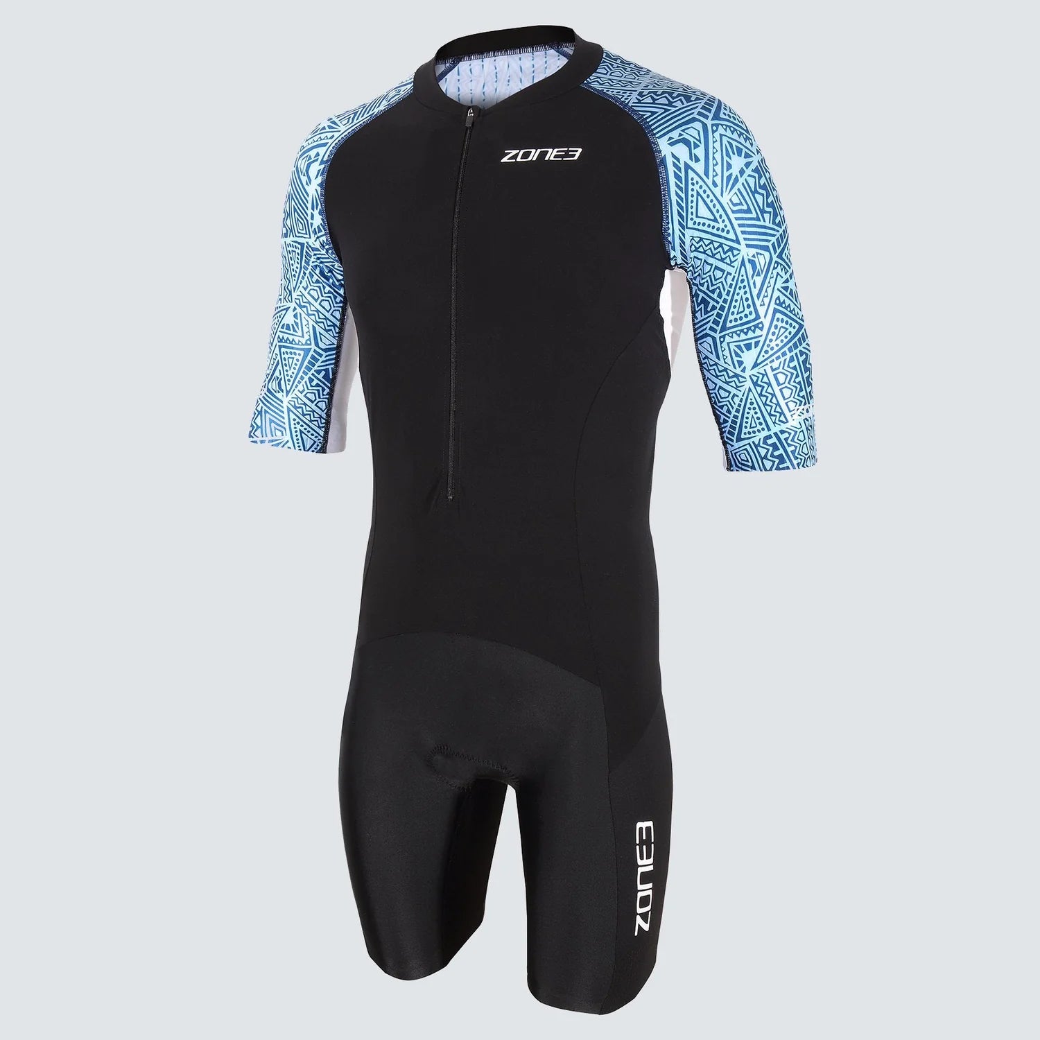 Zone3 Men's Lava Short Sleeve Aero Trisuit - Kona Print