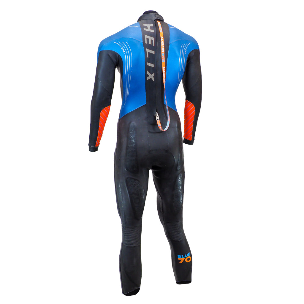 Blueseventy Helix Fullsuit, Neoprenanzug, schwarz/blau/orange, Herren, 2020