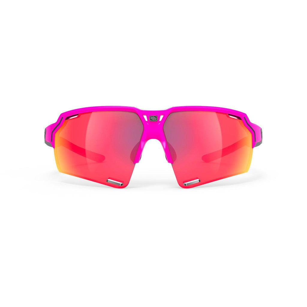 RUDY Project Deltabeat Pink Fluo/Black (Matte) - RP Optics Multilaser Red, Radbrille, Sportbrille, pink/schwarz