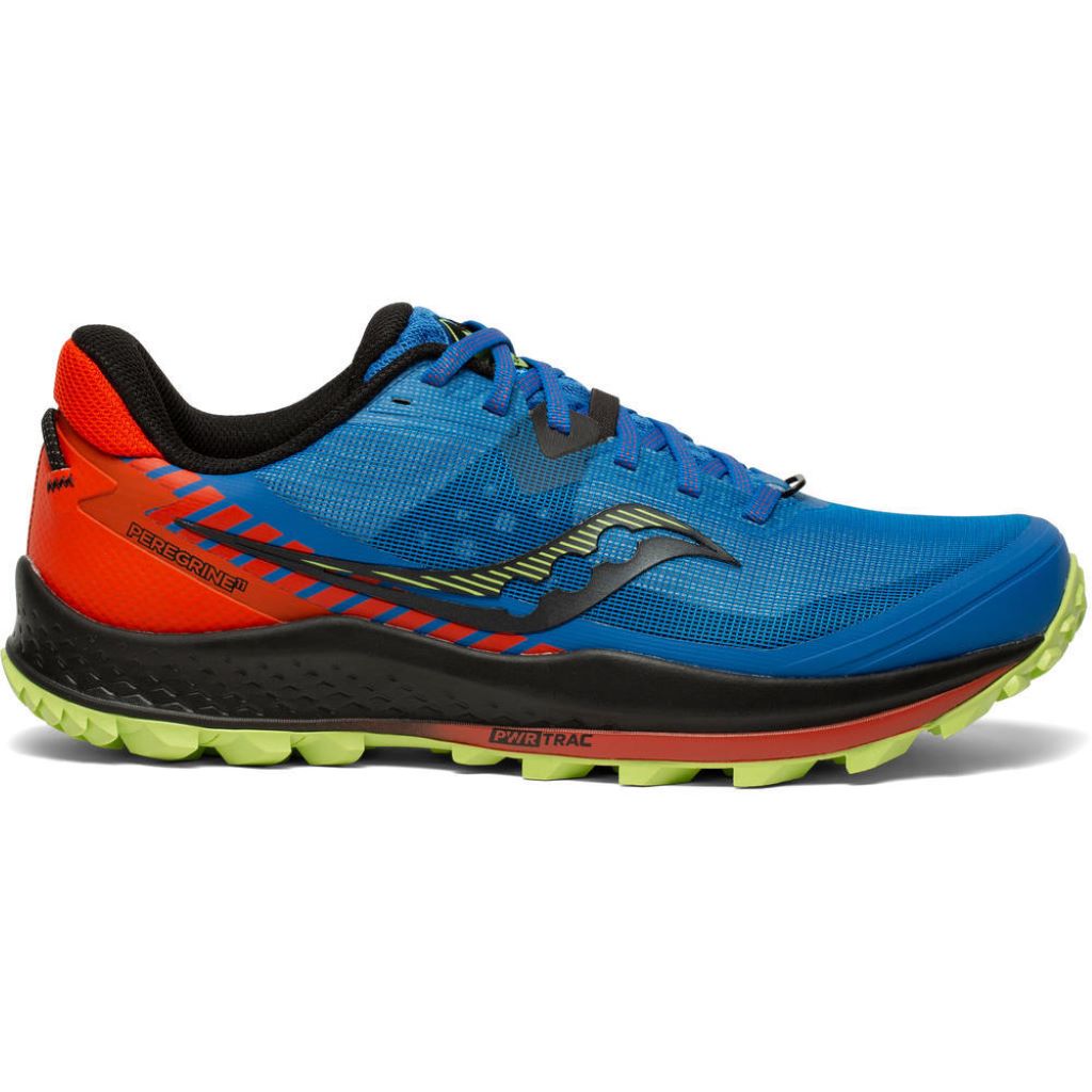 Saucony Peregrine 11, Herren, royal/space/fire, blau/feuerrot
