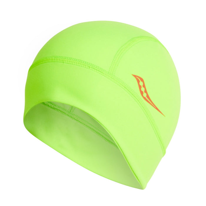 Saucony Solstice Vizi Beanie, Mütze, Cap, vizi slime, neon-grüngelb, unisize