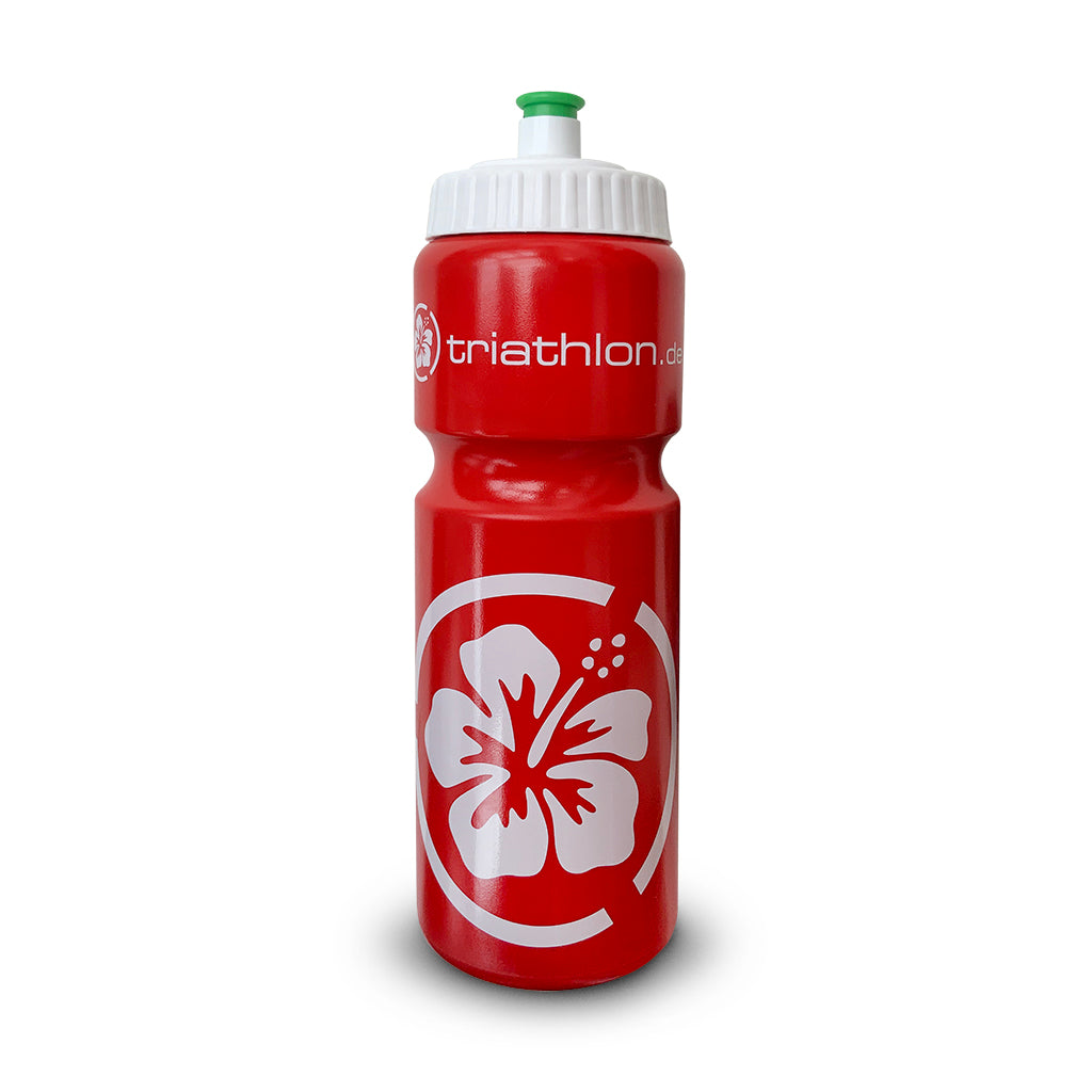 triathlon.de biobasierte Trinkflasche, rot, 750 ml "I'm green"