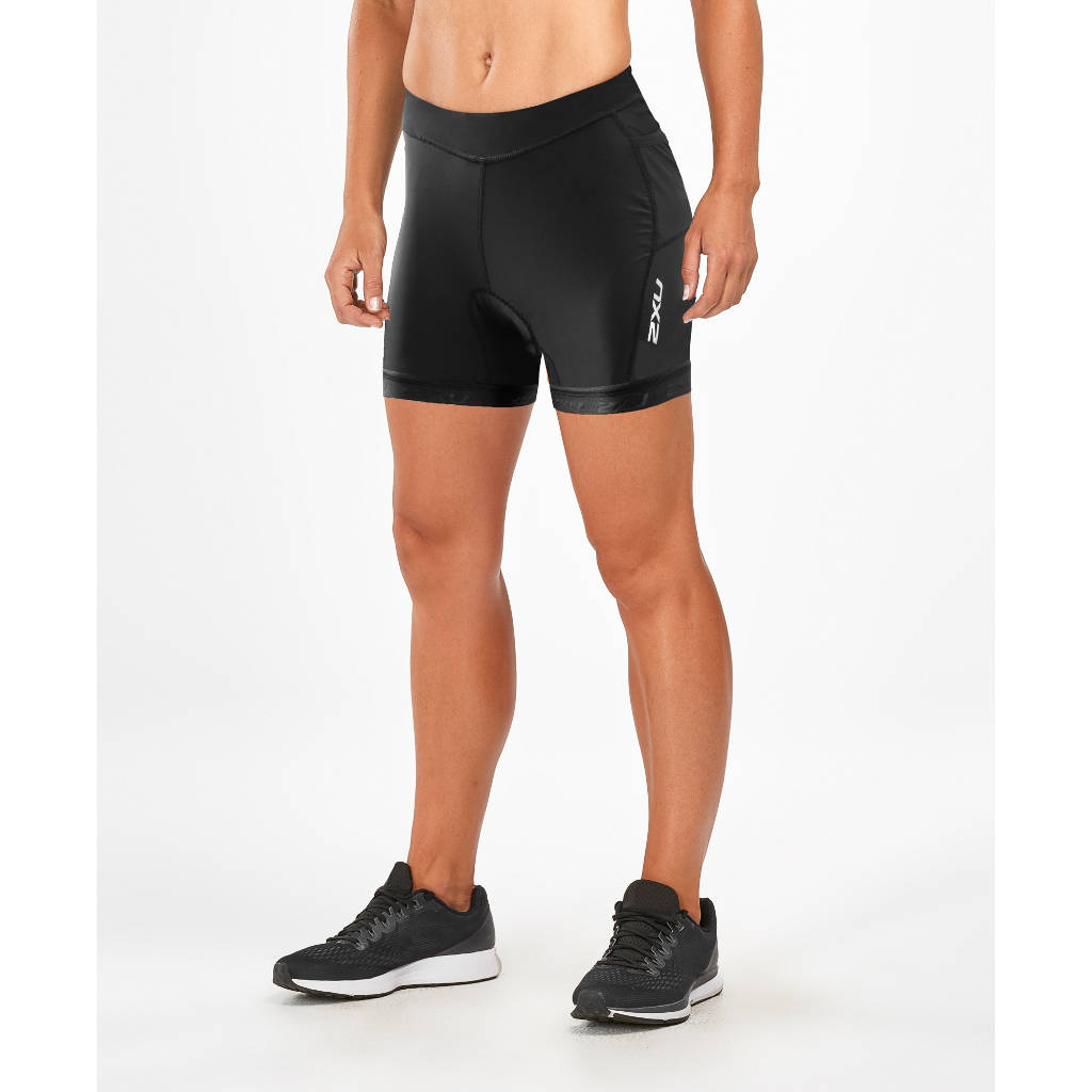 2XU Active 7" Tri Short, Damen, schwarz
