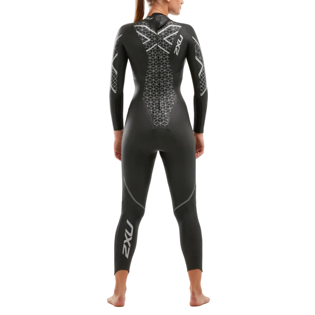 2XU P:2 Propel, Neoprenanzug, black/textural geo, schwarz/silber, Damen, 2023