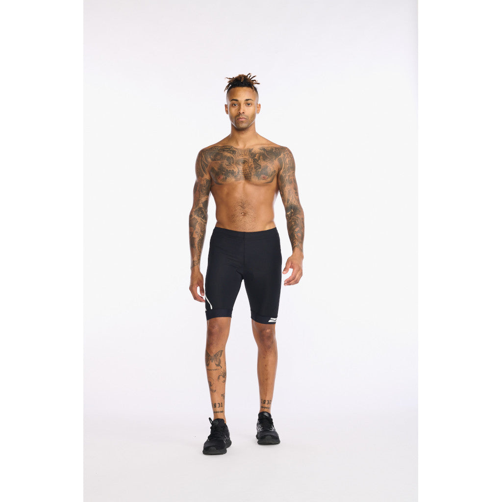 2XU Core Tri Short, Herren, black/white, schwarz/weiß