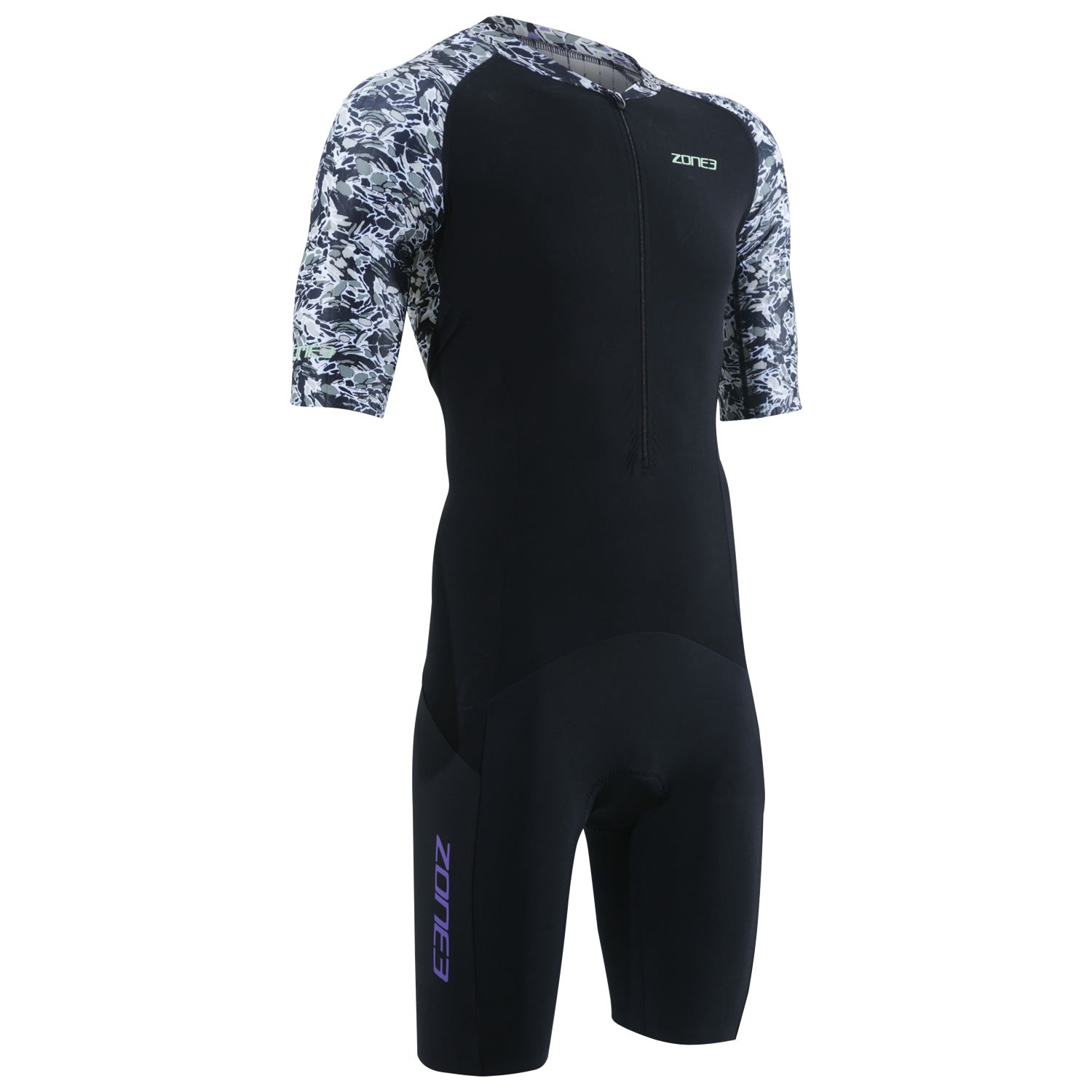 Zone3 Men's Lava Short Sleeve Aero Trisuit - Gravel