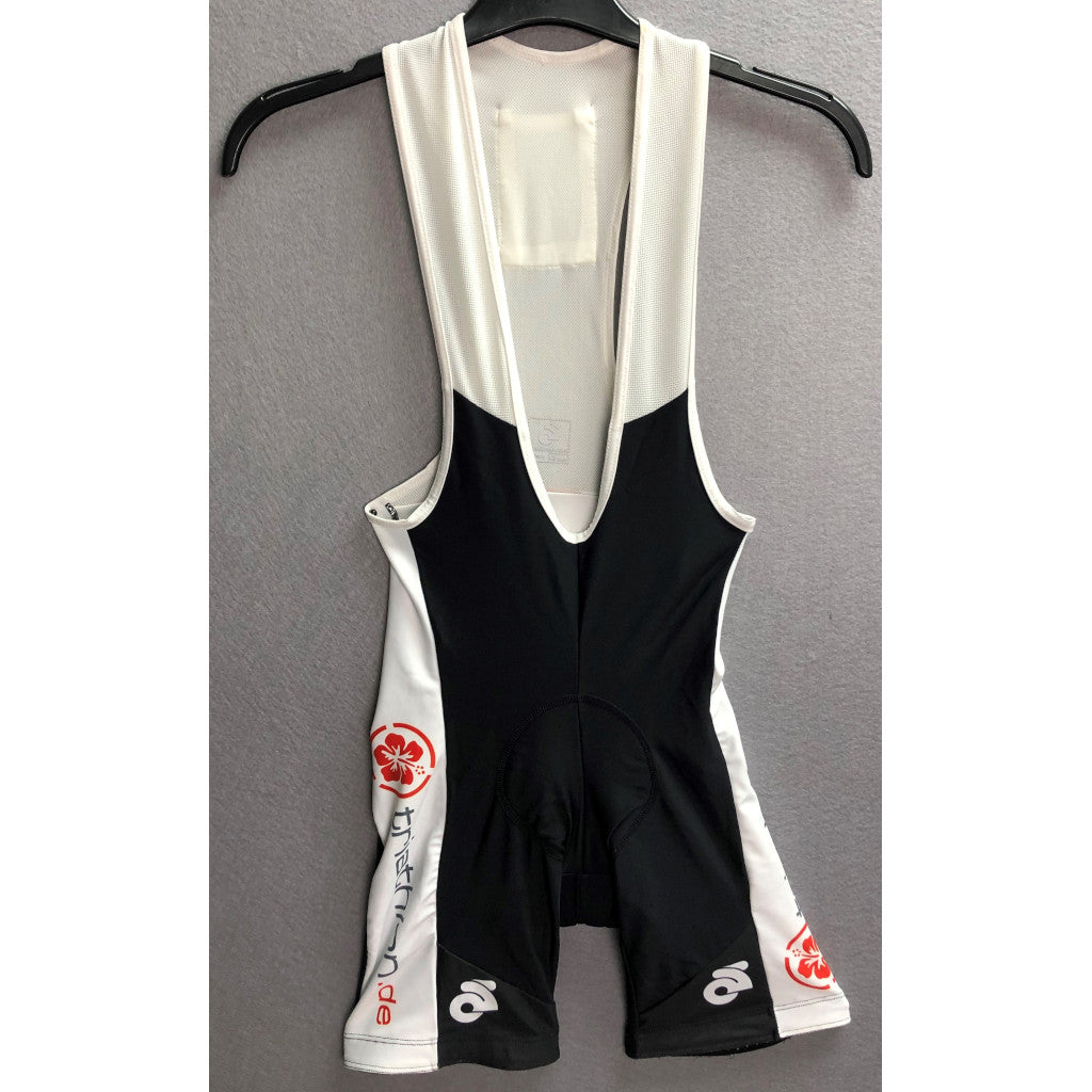 triathlon.de Elite Bib Short, Rad-Trägerhose, Herren, schwarz/weiß/rot