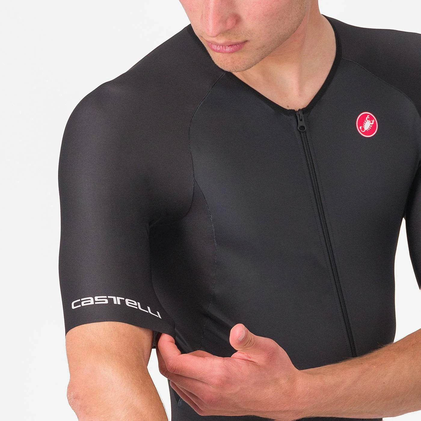 Castelli Core Tri Short Sleeve Trisuit, Herren, Black