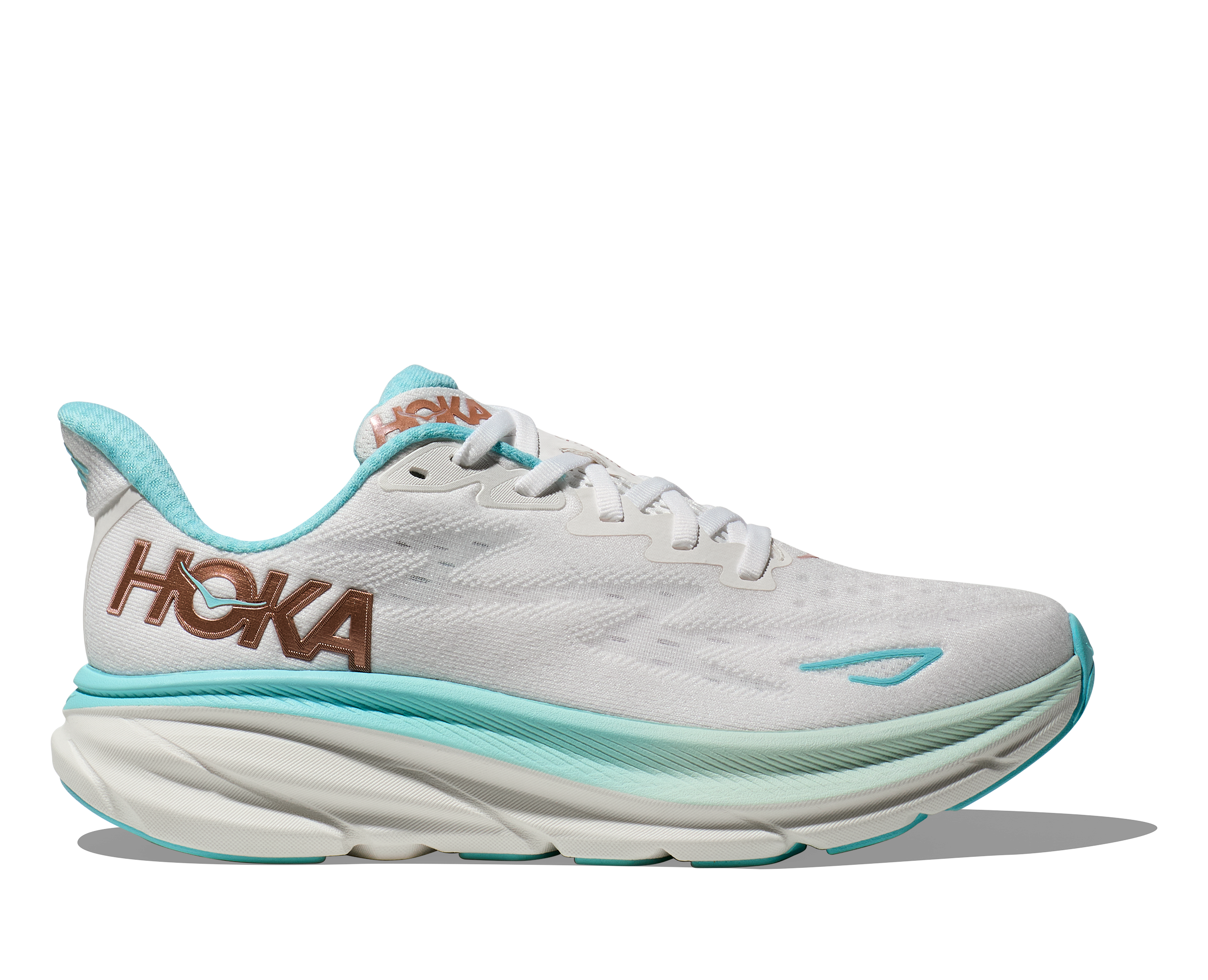 Hoka Clifton 9, Laufschuh, Damen, Frost/Rose Gold