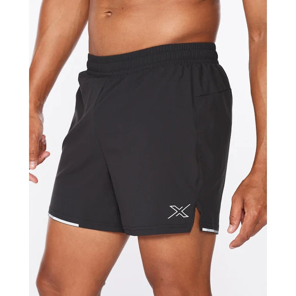 2XU Aero 5 Inch Shorts, Laufshort, Herren, schwarz