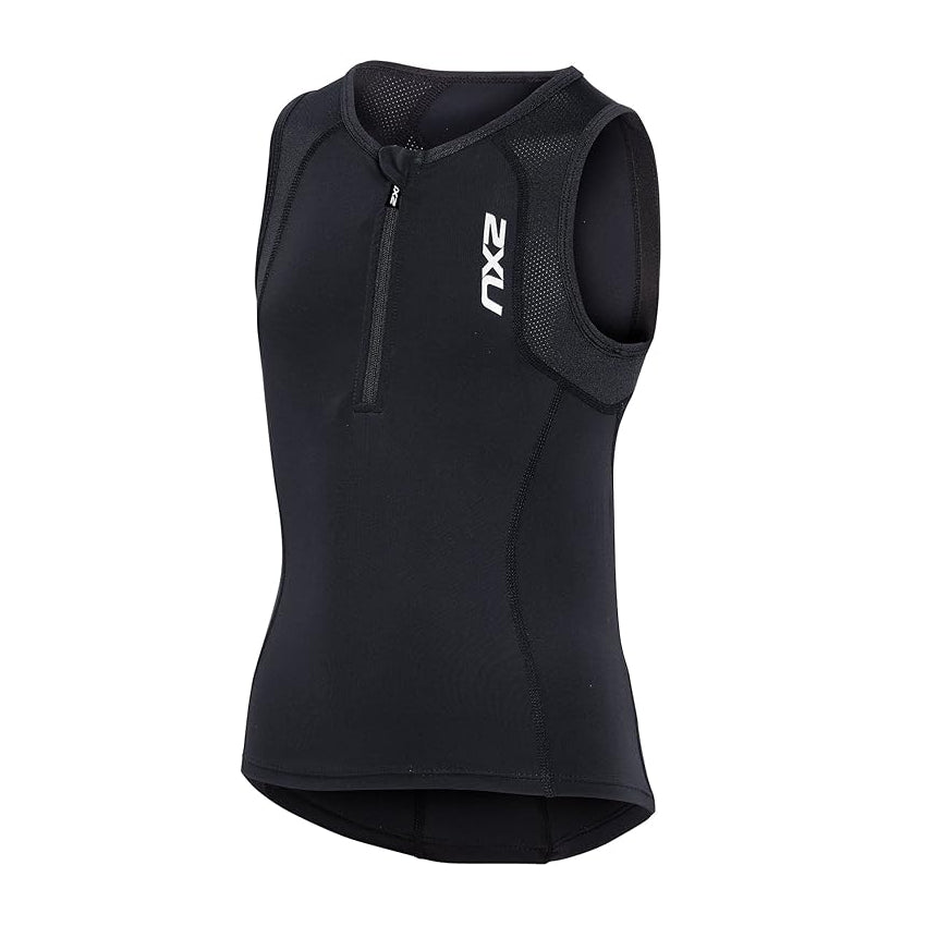 2XU Active Youth Tri Singlet, Kinder, Black/Silver