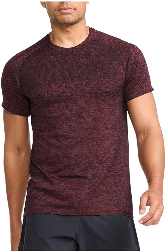 2XU Motion Tech Tee, Herren, Rhubarb/Black