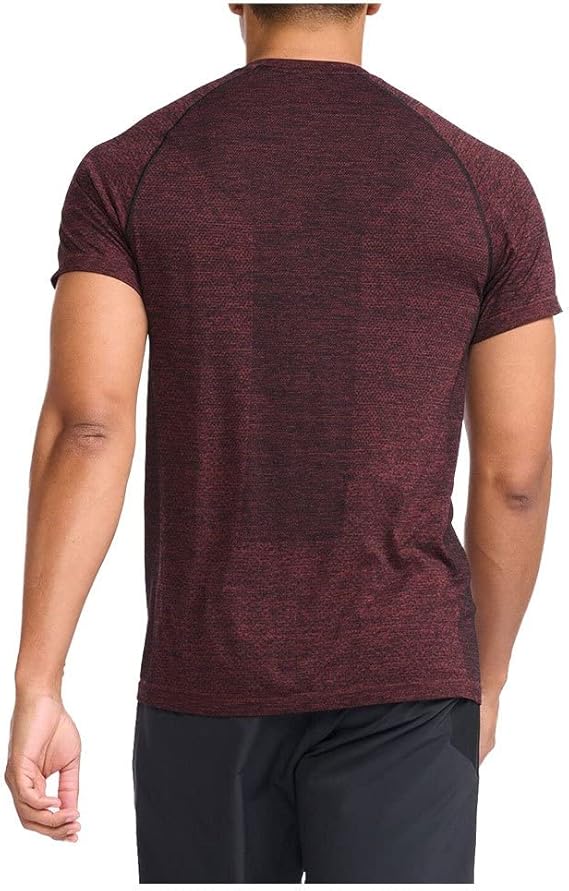 2XU Motion Tech Tee, Herren, Rhubarb/Black