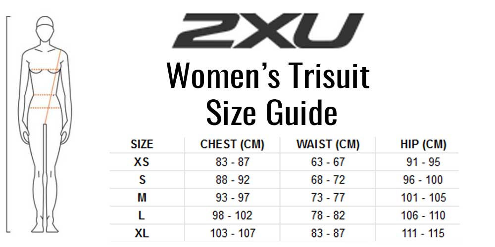 2XU Perform Front Zip Trisuit, Damen, Black/Black