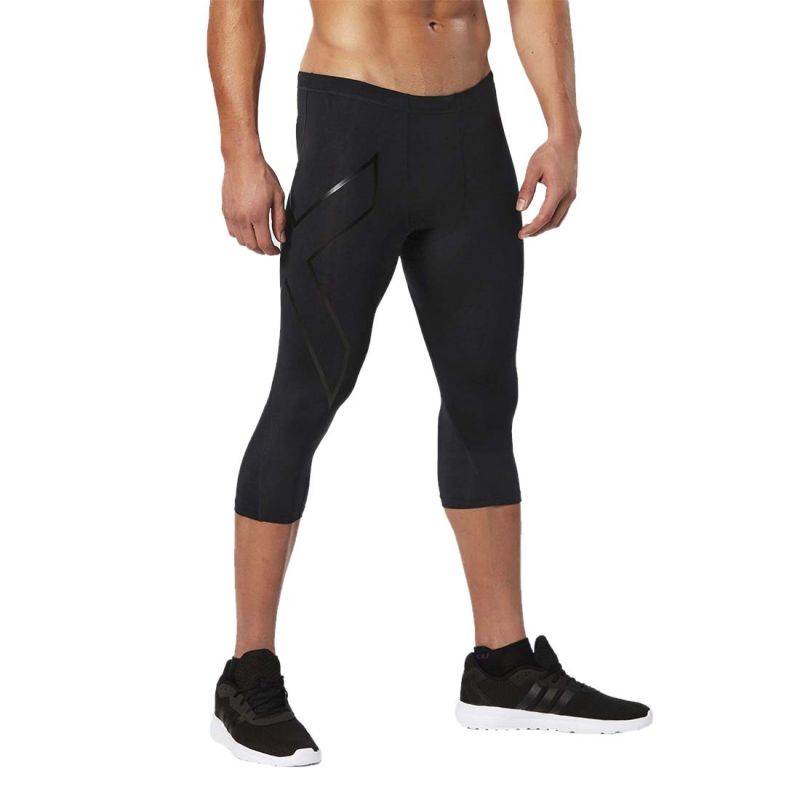 2XU Compression 3/4 Tight, Herren, Black/Black