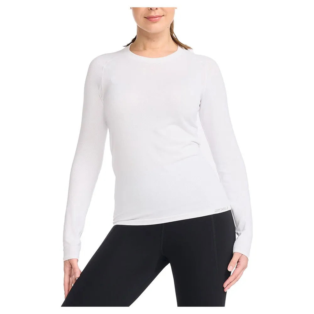 2XU Motion Tech Longsleeve, Damen, White