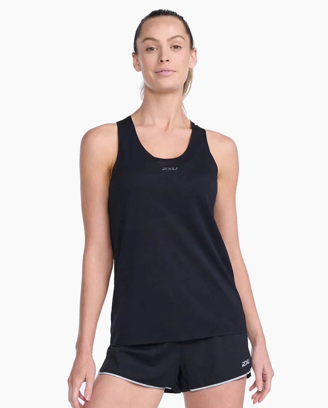 2XU Light Speed Tech Singlet, Damen, Black/Black Reflective