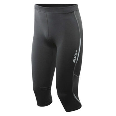 2XU Active 3/4 Run Tights, Kinder/Damen, Black/Silver