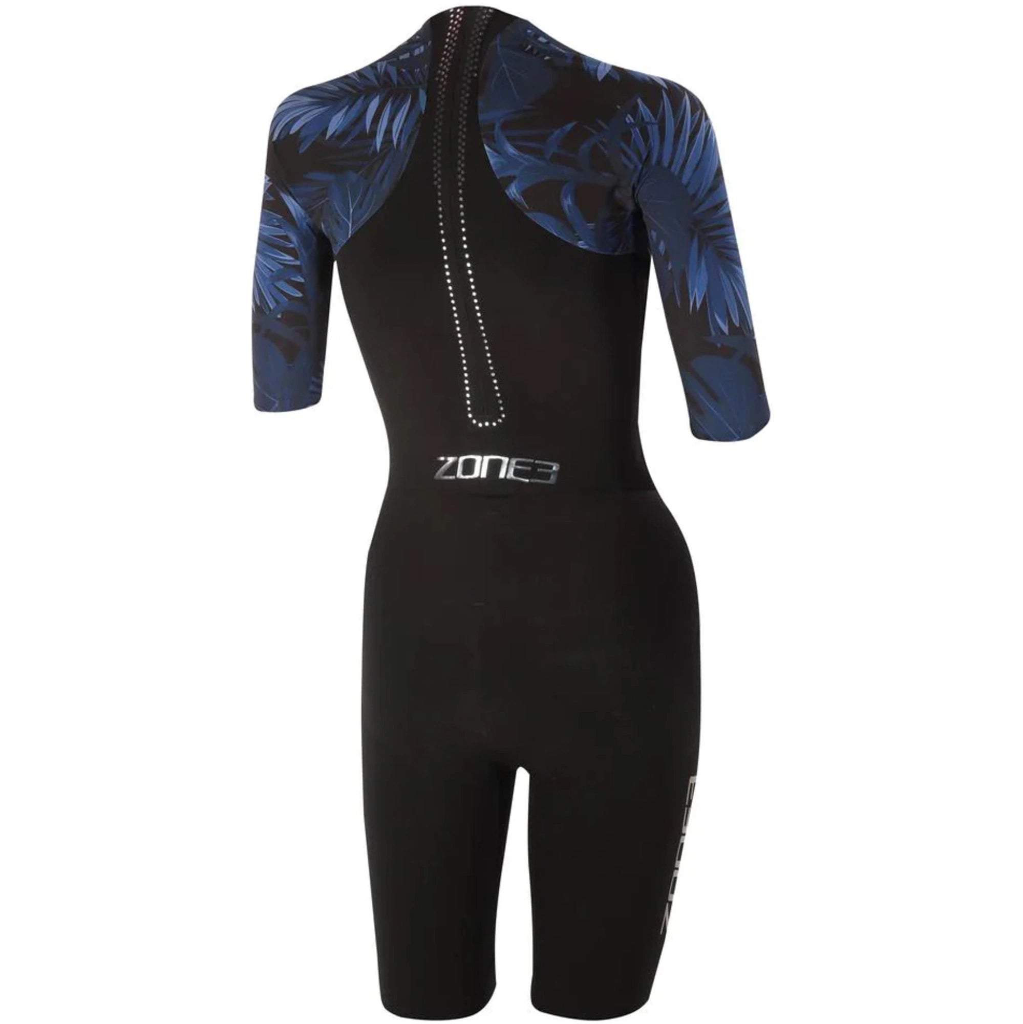 Zone3 Women´s Shortsleeve Swimskin, Damen, Black/Blue