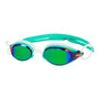 Zoggs Fusion Air Titanium, Türkis/White/Mirrored Green