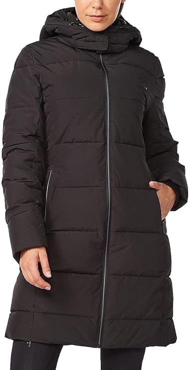 2XU Utility Insulation Longline Jacket, Damen, Black/Black