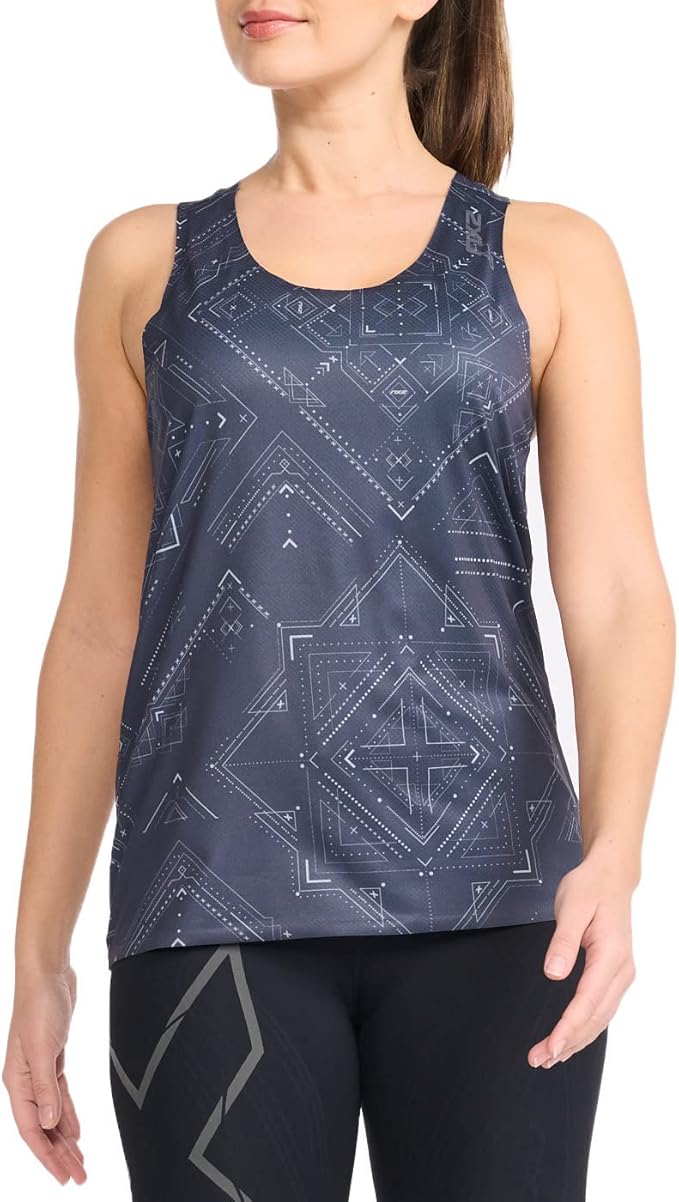 2XU Light Speed Tech Singlet, Damen, Tech Bandana/Ink Reflective