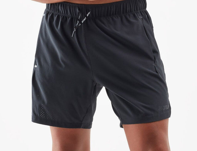 2XU X-CTRL 7 Inch Shorts, Herren, Black/Black