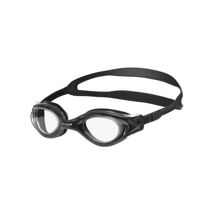 Orca Killa Vision, Schwimmbrille, schwarz/klare Gläser
