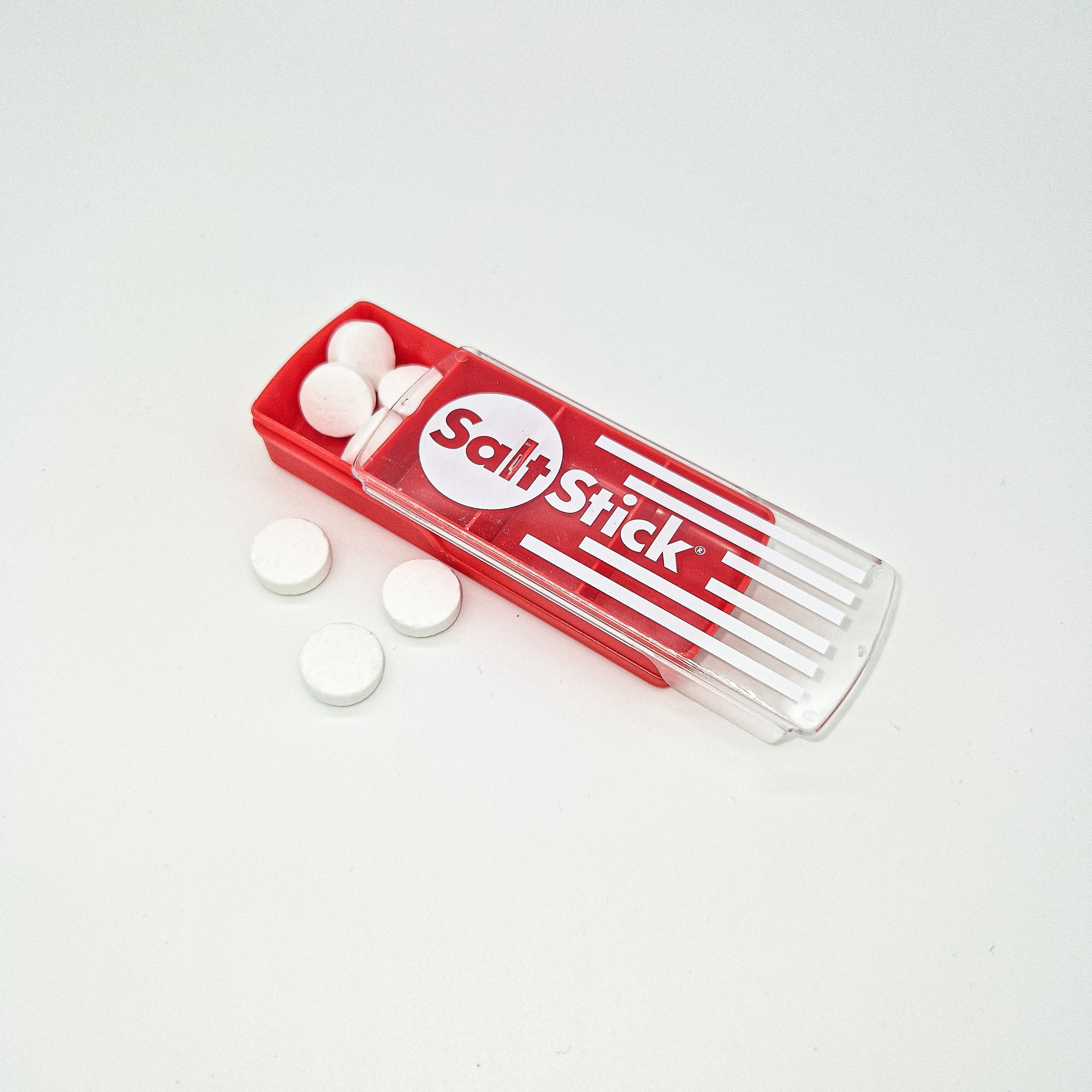 SaltStick Dispenser, Pillendose, rot