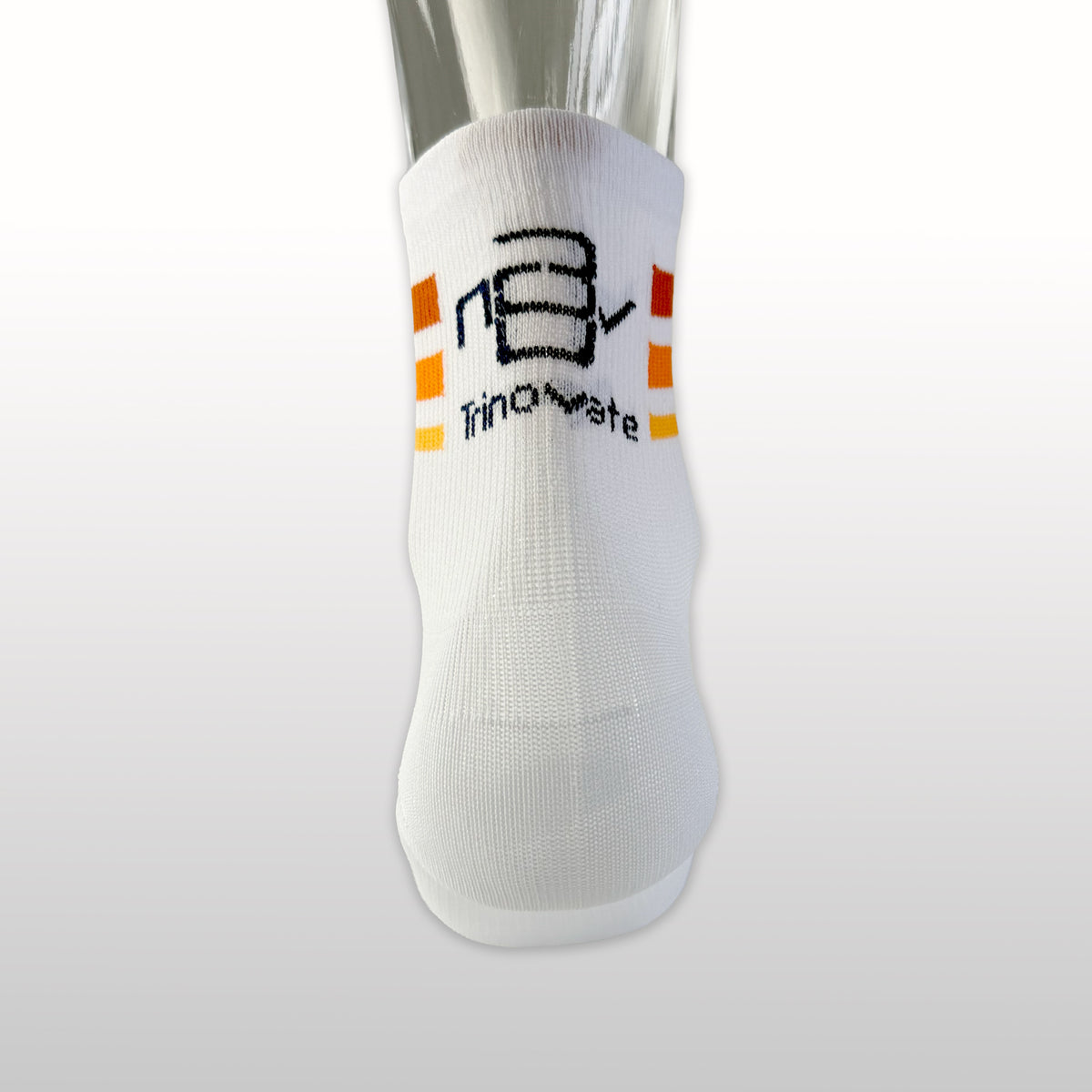 Socke low weiß Ansicht von hinten